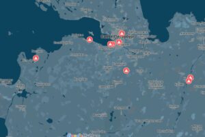 За 2025 год беспилотники атаковали Петербург и Ленобласть 8 раз. Карта «Бумаги»